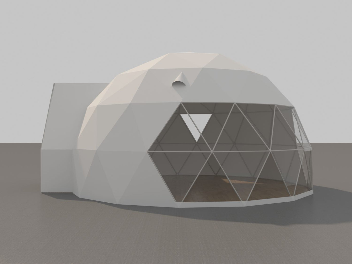 A-Frame Geodesic Cabin Dome
