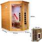 Red Cedar Infrared Sauna Single Person Lounge